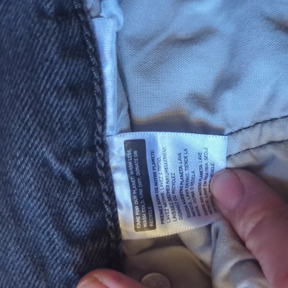 Levi Strauss Black 501 Black Button Fly Jeans - Picture 7 of 8